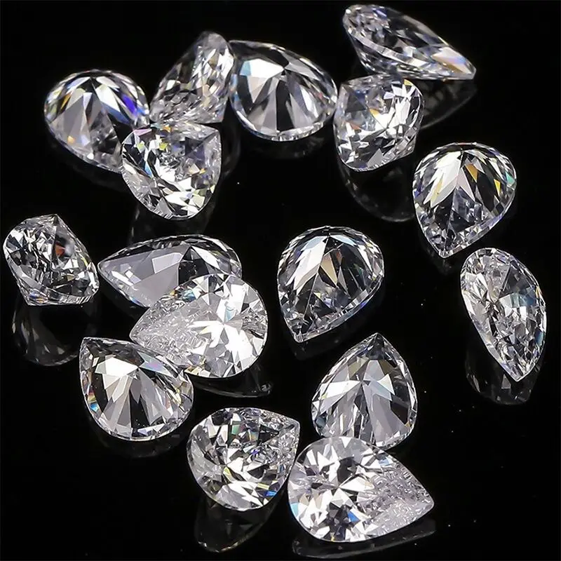 Sunite Free Sample D Color VVS1 White Moissanite Diamond Oval Cut Pear Shape Radiant Emerald Heart Princess Asscher Cushion GRA