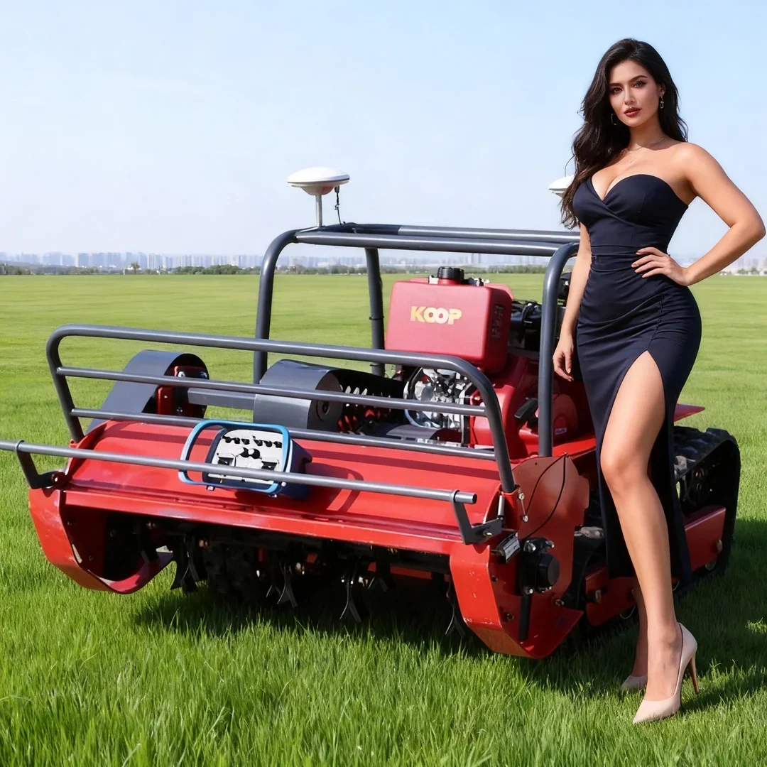 Customized GPS Flail Lawn Mower - Multifunction High-power Engine Remote Robot with 800-1200mm Cutting Width