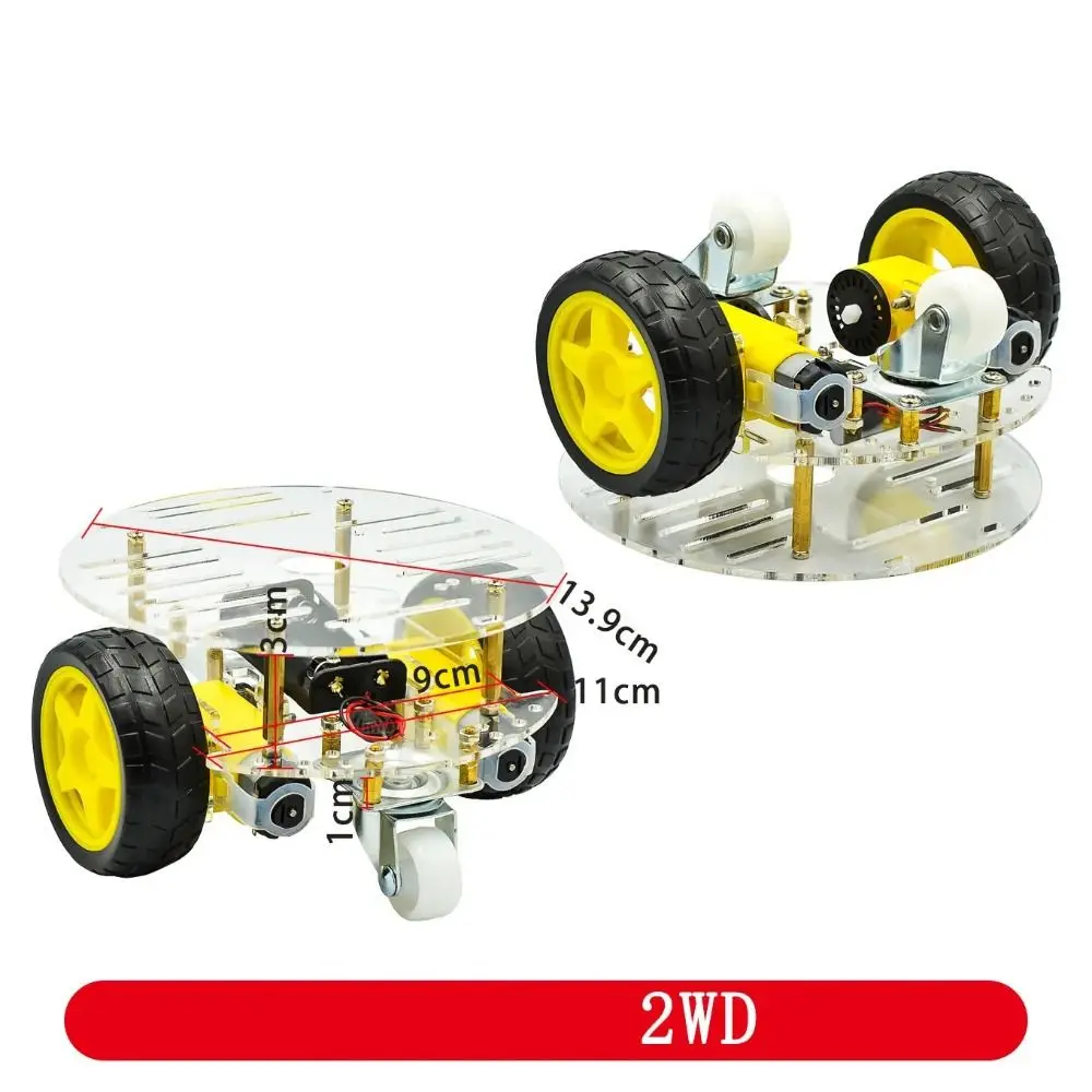 

Умный робот-автомобиль на шасси 2WD/4WD с моторами, комплект для сборки, интеллектуальное управление, функция обхода препятствий и отслеживания