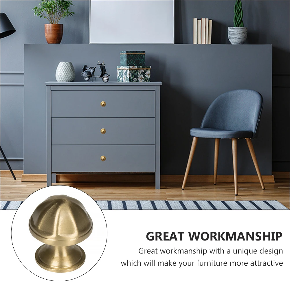 

Copper Octagonal Single Hole Cabinet Drawer Furniture Handle Knob Durable Quality Replacement Home Door Supply Easy Install