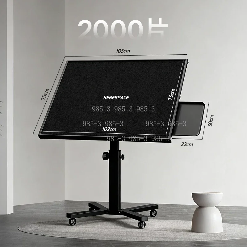 Ergonomic Metal Table, Height Adjustable, Puzzle Desk
