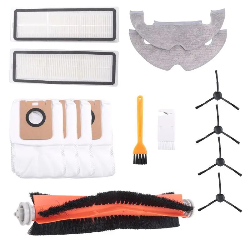

ABLG For Dream BOT Z10 Pro L10 Plus Vacuum Cleaner Main Brush Filter Side Brush Mop Cloth Dust Bag Accessories Replacement