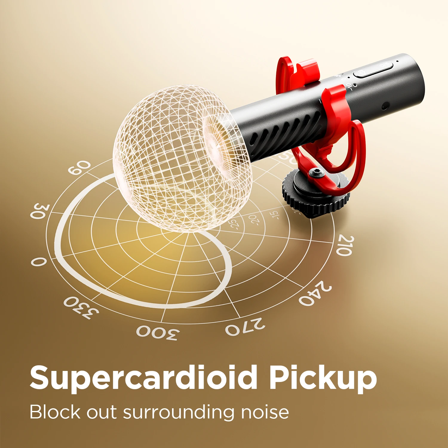 BOYA MM1 AI Supercardioid Shotgun Microphone for iPhone Android  Cameras PC for Vlogging, Gaming Streams, and Interviews