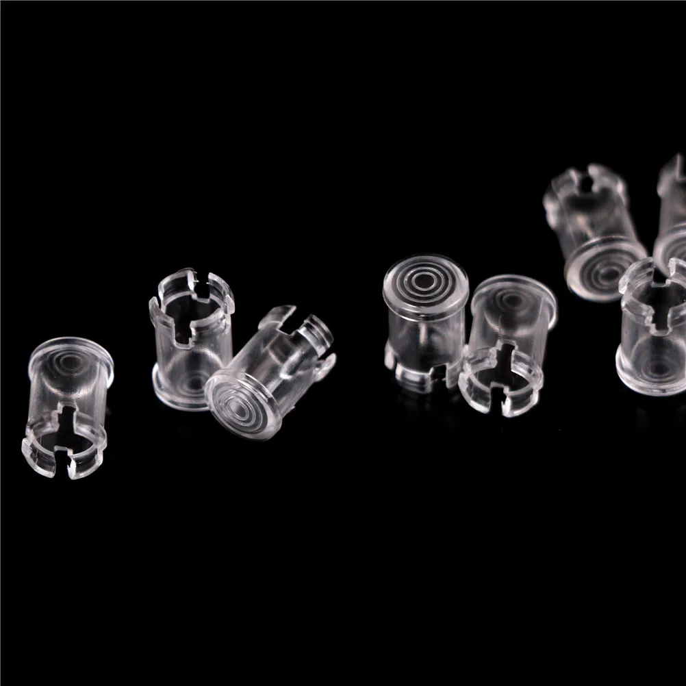 10 PCS 5mm LED Protetor de abajur de diodo emissor de luz transparente