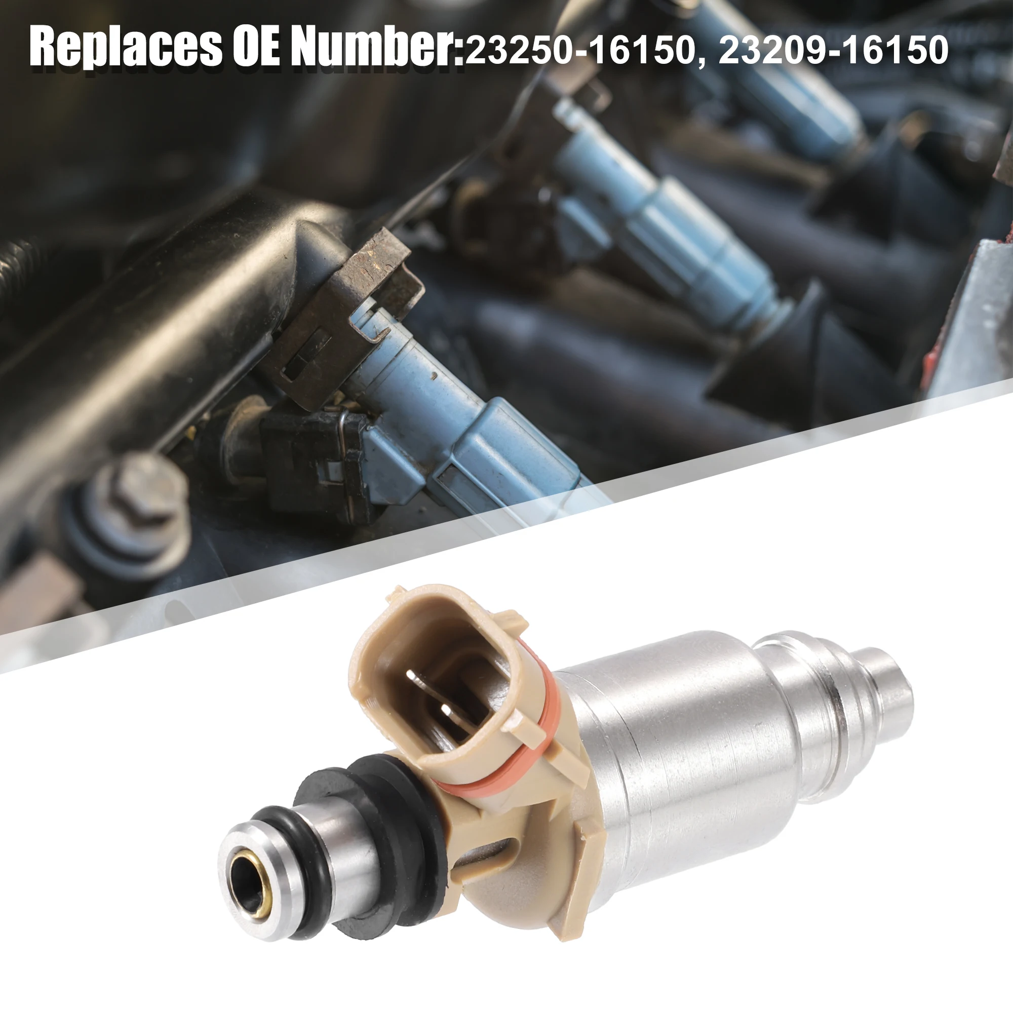 

UXCELL 4шт 23250-16150 195500-5570 Топливная форсунка для Toyota Corolla 1.6L 1992-1997 гг.