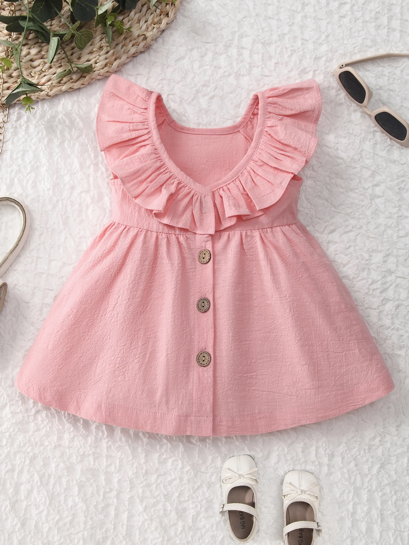 Summer Beautiful Casual children outfits baby girls backless bowknot girls frock Pink dress