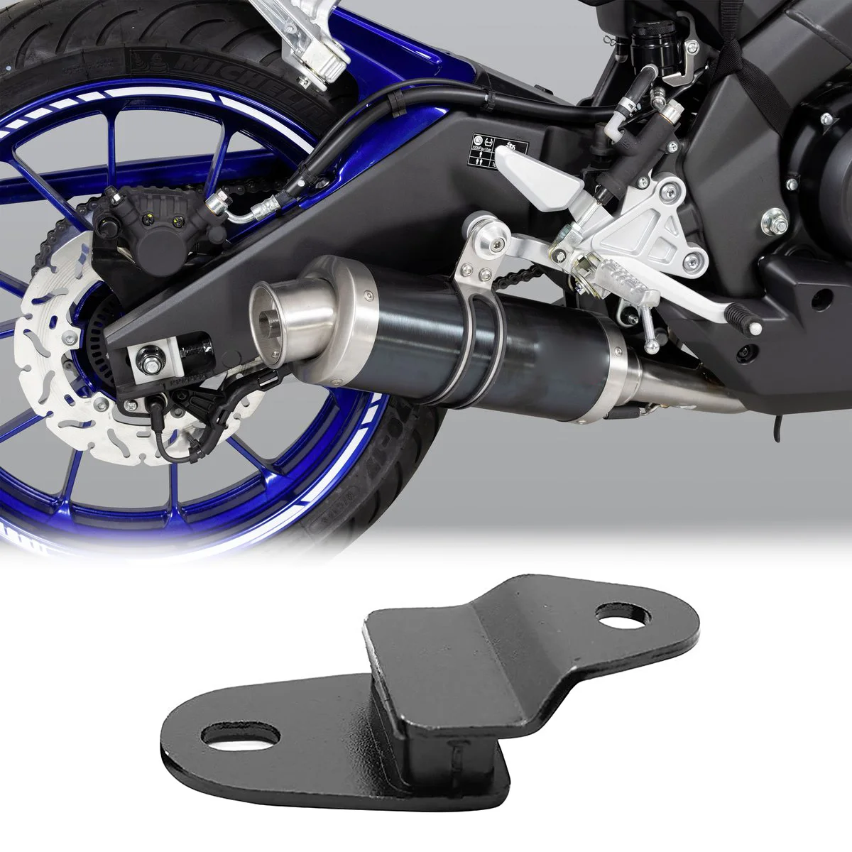 ABHX-565-14771-00-00 كاتم صوت العادم الأنابيب قوس شماعات البقاء يتصاعد لياماها IT 125 175 250 400 425 465