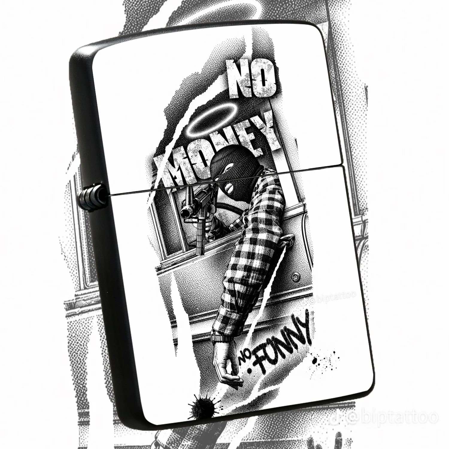 Vintage Collectible Guns - Vintage Gangster Themed, BLACK and White