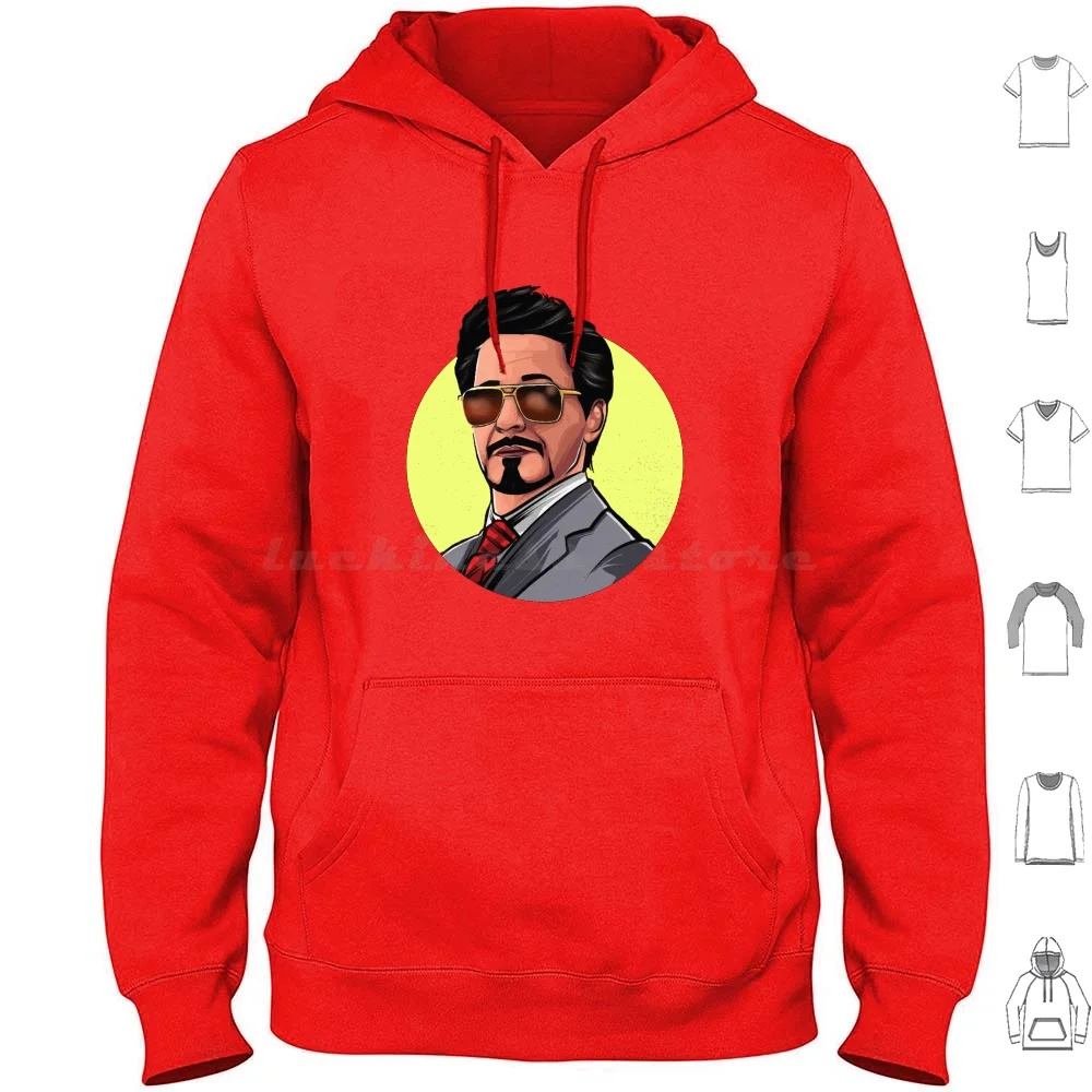 Robert Downey Jr. Hoodies Long Sleeve Robert Downey Jr American Actor Movie Movies Celebrity Films Cinema Film Handsome