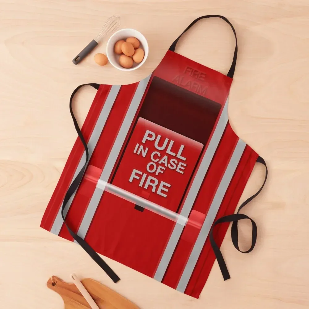 

Fire Alarm Pull Station Apron Kitchen accessories Household Items Useful manicurist japanese style Apron