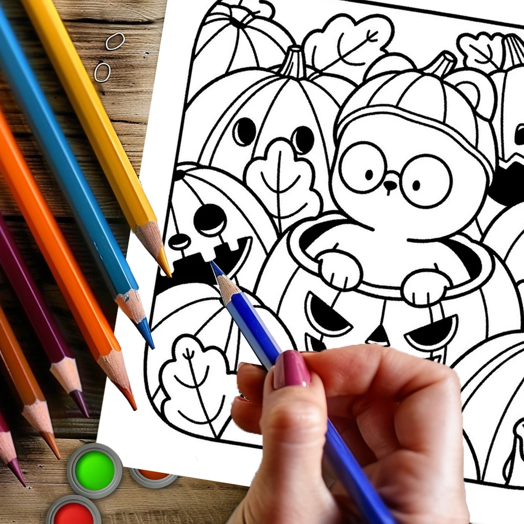 28-страничная книжка-раскраска в жутком стиле для взрослых |   Раскраска, принадлежности для рисования на Рождество, День Благодарения