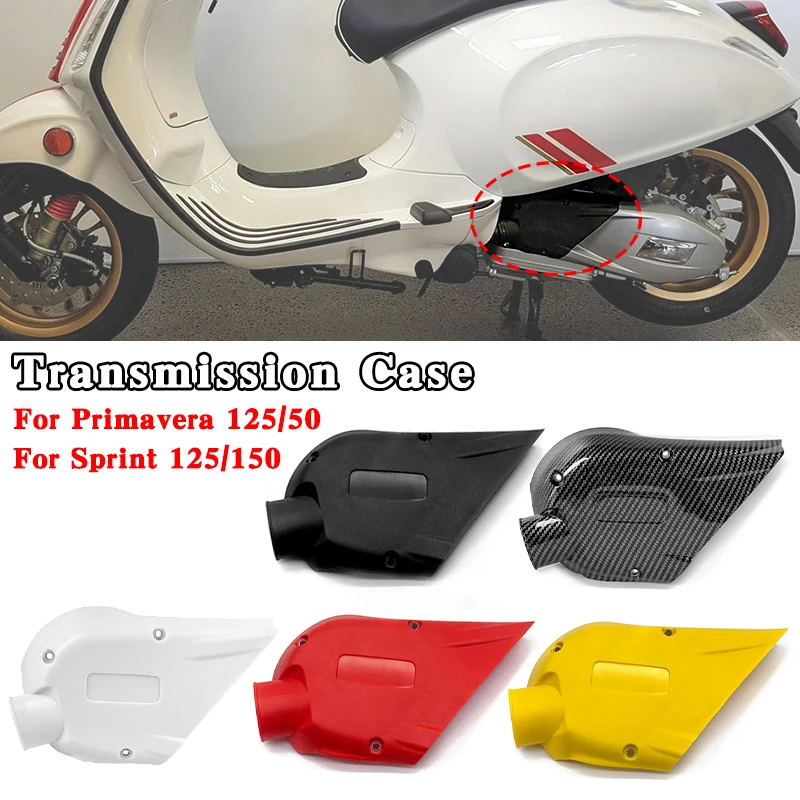 Motorcycle Engine Cover Transmission Case Compound Box Guard Gearbox Shell Fit for Vespa Sprint Primavera 50 125 150 2014-2021