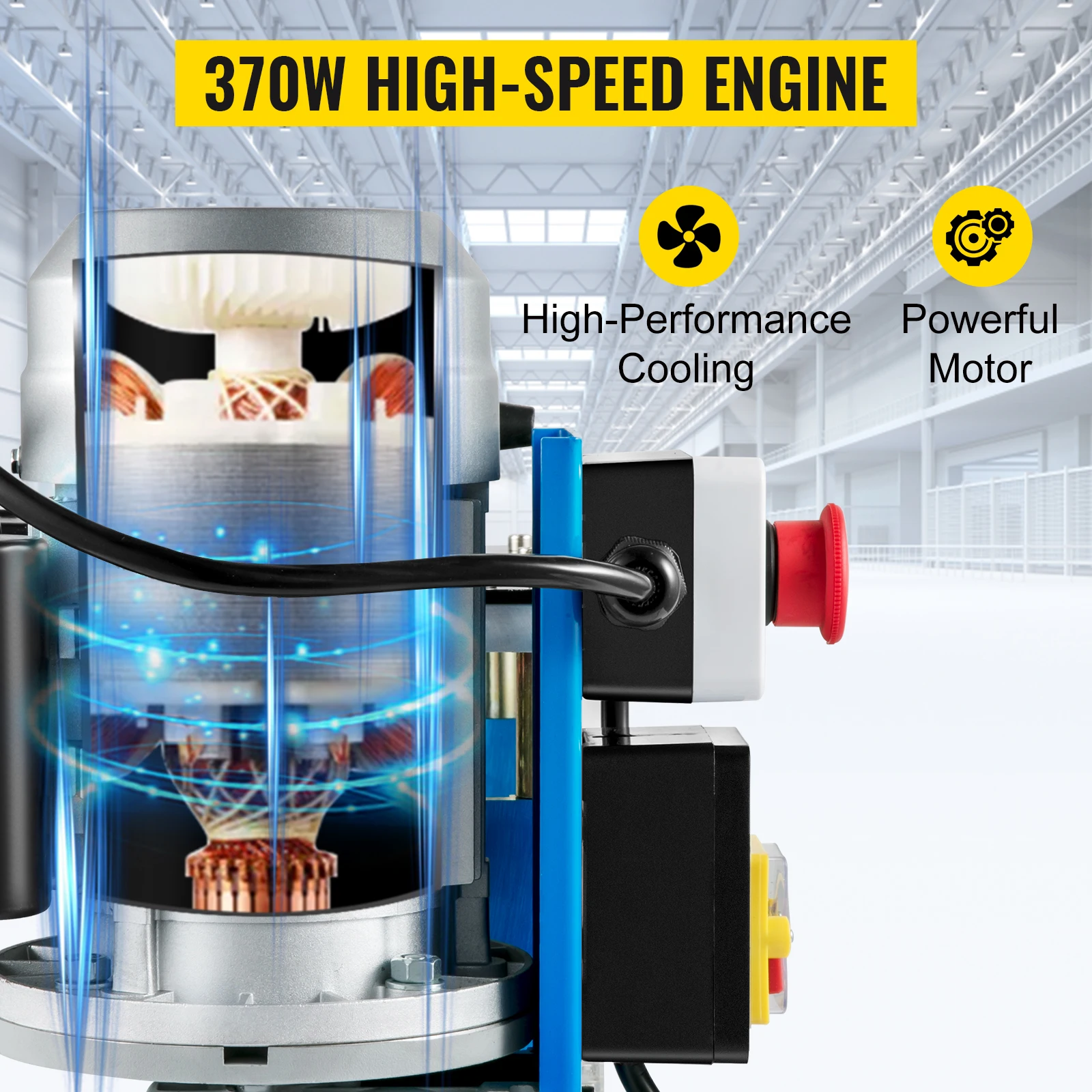 SucceBuy Elektrische draadstripmachine Kabelstripper 1,5-38 mm 11 kanalen acryl + aluminium met mes voor schrootkoperrecycling