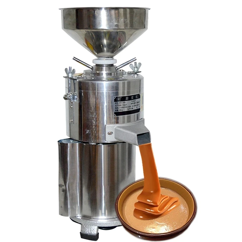 220V Sesame Peanut Butter Machine Grinder Peanut Butter Making Machine Nuts Butter Maker Home Commercial