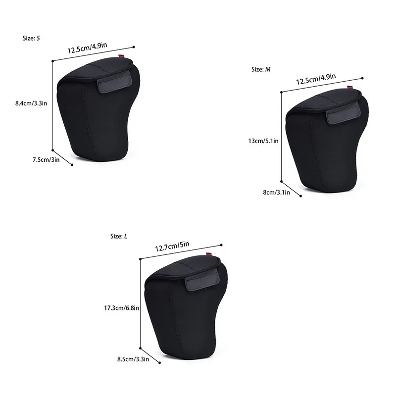 Camera inner bag protective sleeve, neoprene material lined with polyester fabric, breathable shockproof splash waterproof view 2