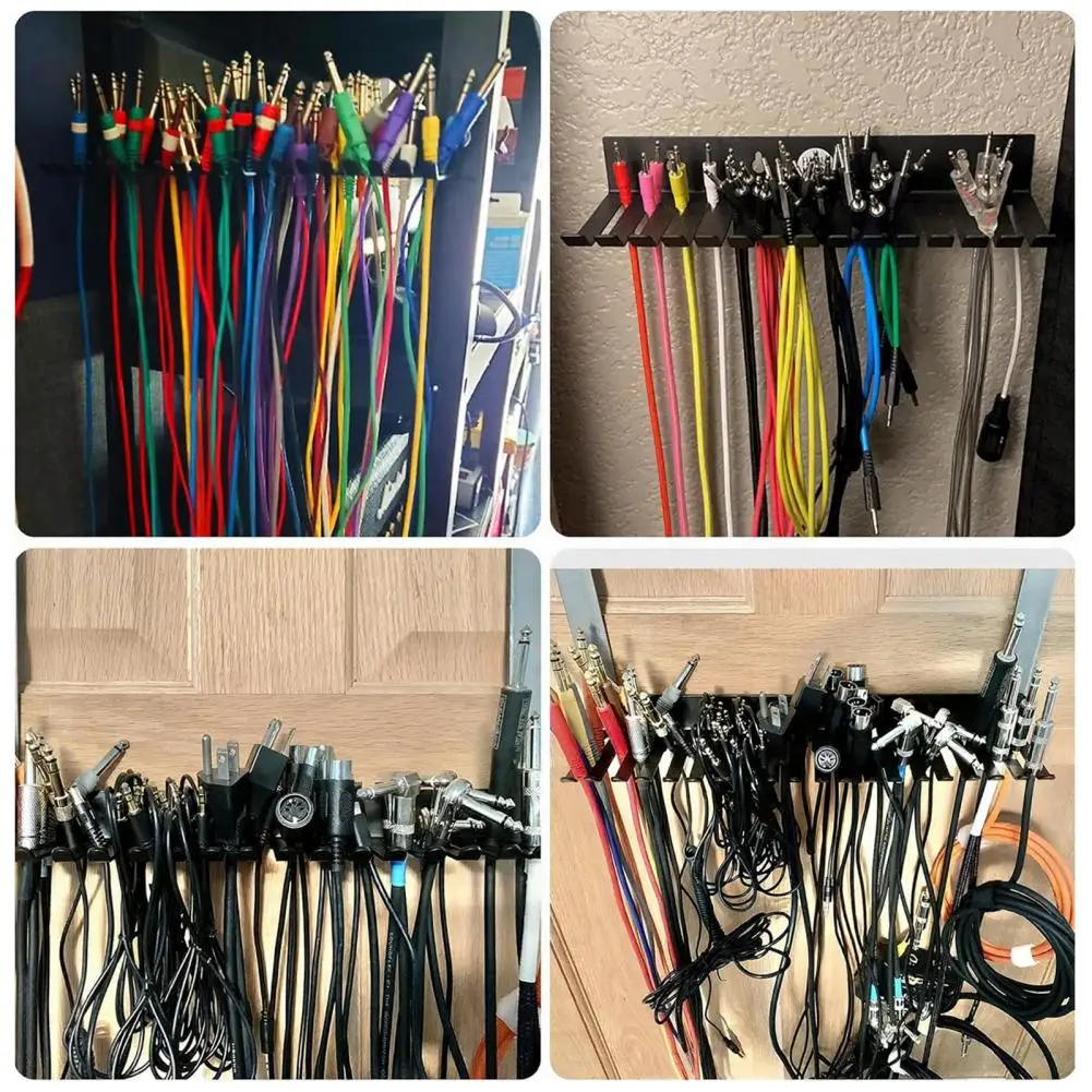 Audio Cable Wall Mount for Workshops Metal Cable Holder for Cord Management Studio Storage Wall Mountable Cable for Cables