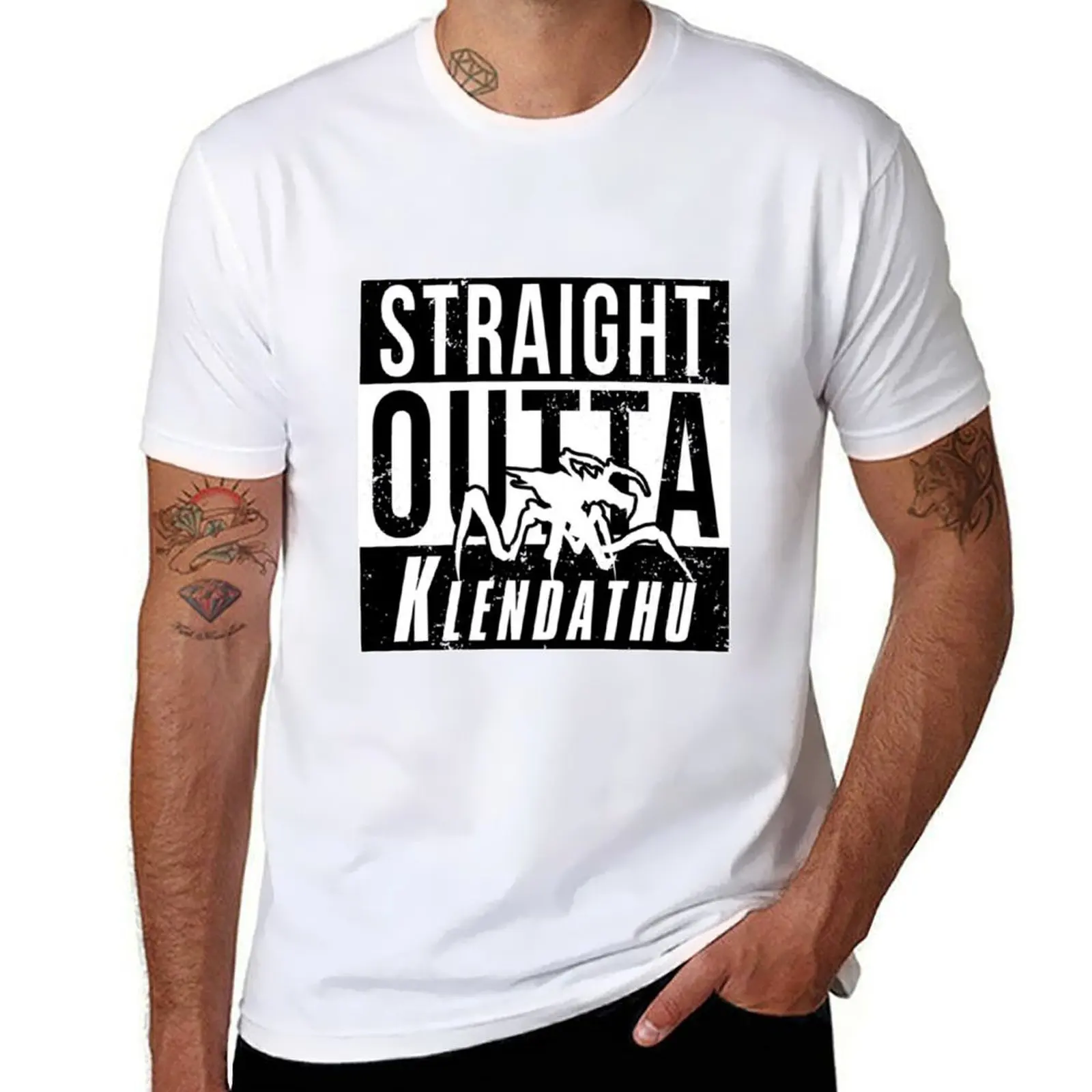 

Straight Outta Klendathu T-Shirt man tshirt anime t shirts for man T-Shirt