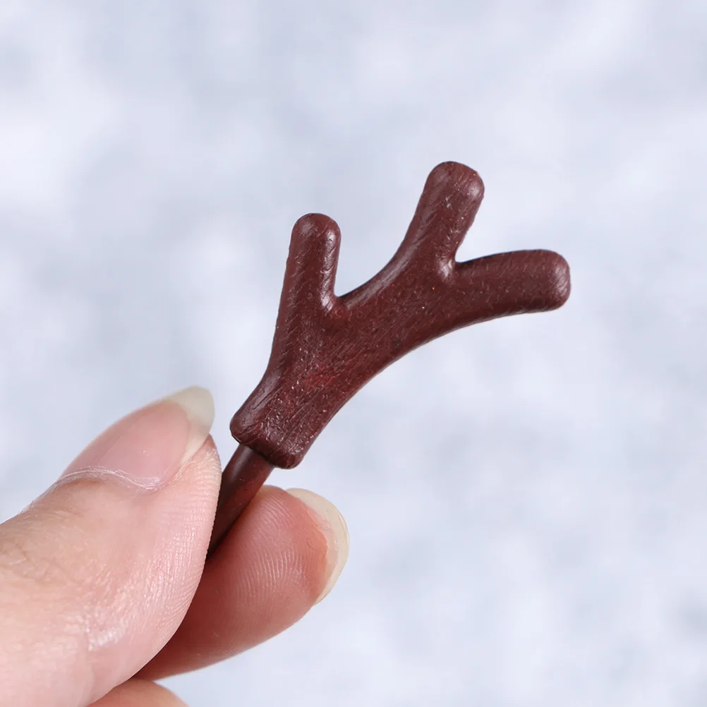 

120pcs Antler Pendant Ornaments Durable High Quality Christmas DIY Decor Accessories Branch Xmas Statuette Craft
