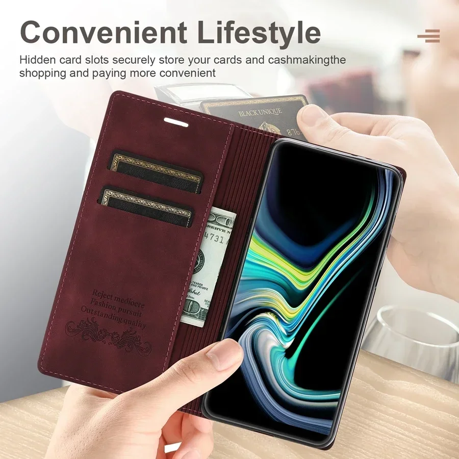 Wallet Card Flip Anti-fall Leather Case For Samsung Galaxy A05s A06 A13 A14 A15 A16 A25 A33 A34 A35 A40 A51 A52 A53 A54 A55 A71