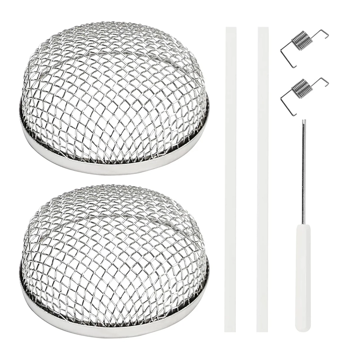 BAAQ 2 шт. вентиляционный экран печи для автофургонов, крышка вентиляционного отверстия для нагревателя с установочным инструментом, пружинными крючками и резиновыми полосками