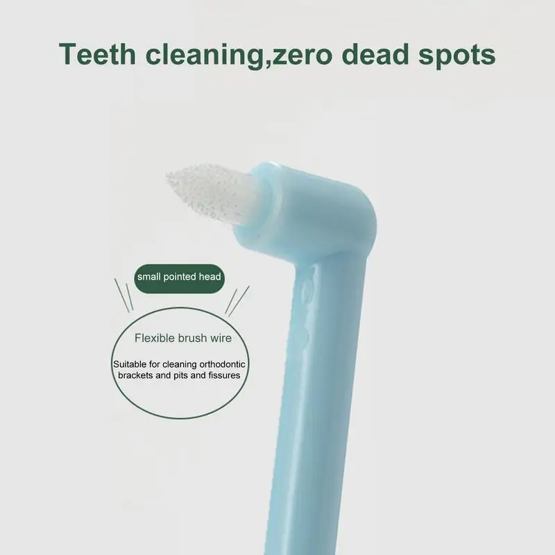 Small Tip Toothbrush 10pcs Orthodontic Tuft Toothbrush Rounded Brush Head Teeth Cleaning Tools For Irregular Teeth Someone