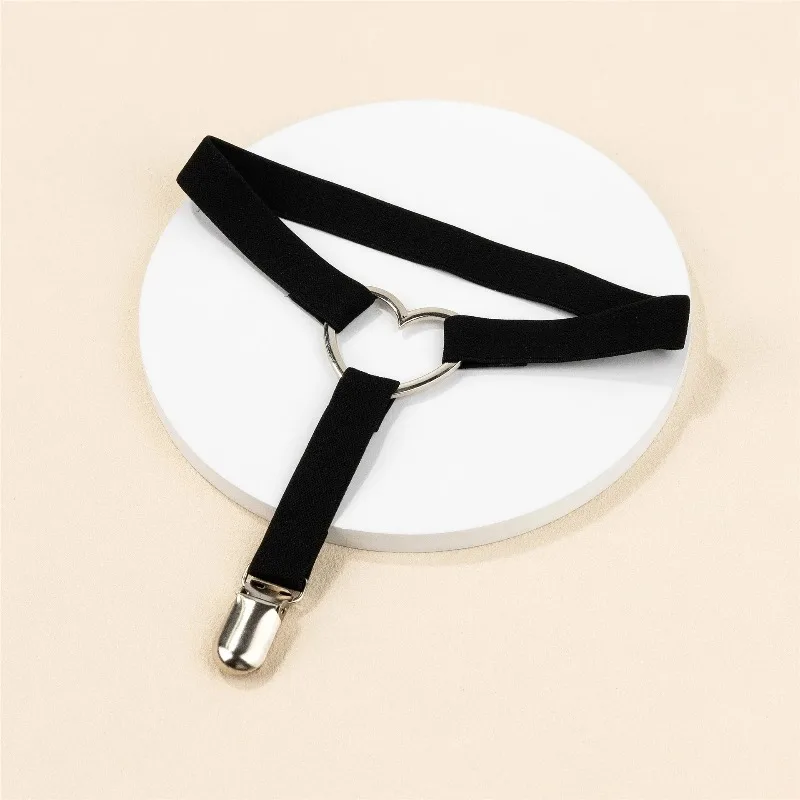 High Grade Heart Shaped Punk Elastic Garter Belts Fashion Sexy Elegant Delicate Black White Leg Accessories
