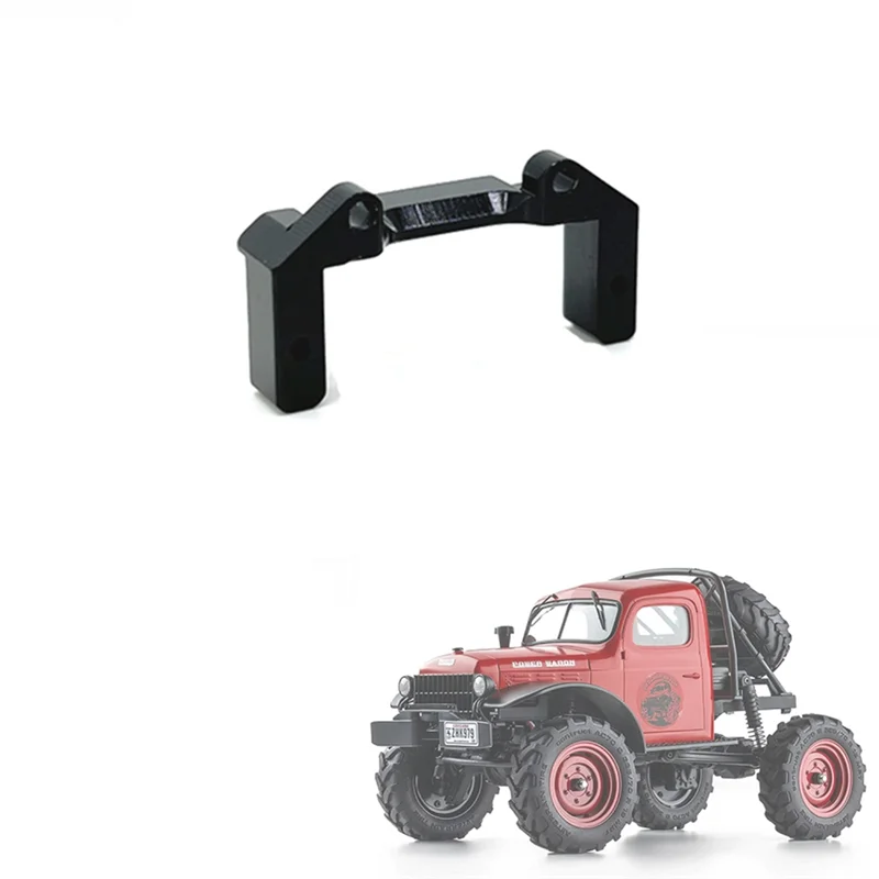 Soporte servo de metal para FMS FCX24 1/24 RC Crawler Car Upgrade Parts Accesorios de repuesto, negro