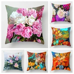 Home living room decoration cushion covers Vintage oil painting style throw pillow cover45*45 pillowcase 40x40cm 50x50 45x45