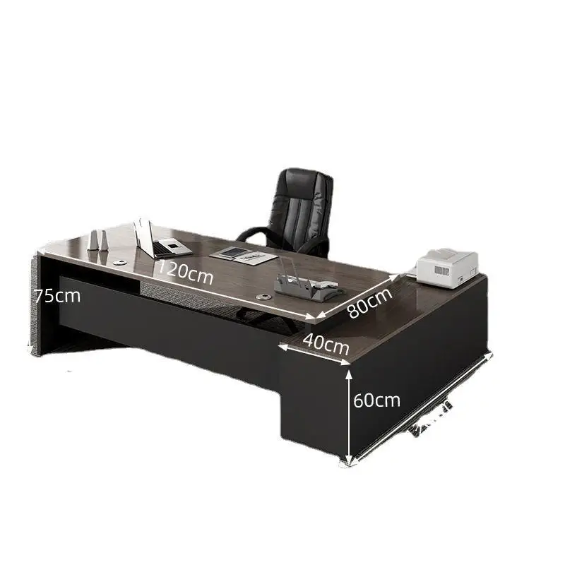 

High Quality Simple Large Desk Boss Desk Modern Office Table And Chair Combination
