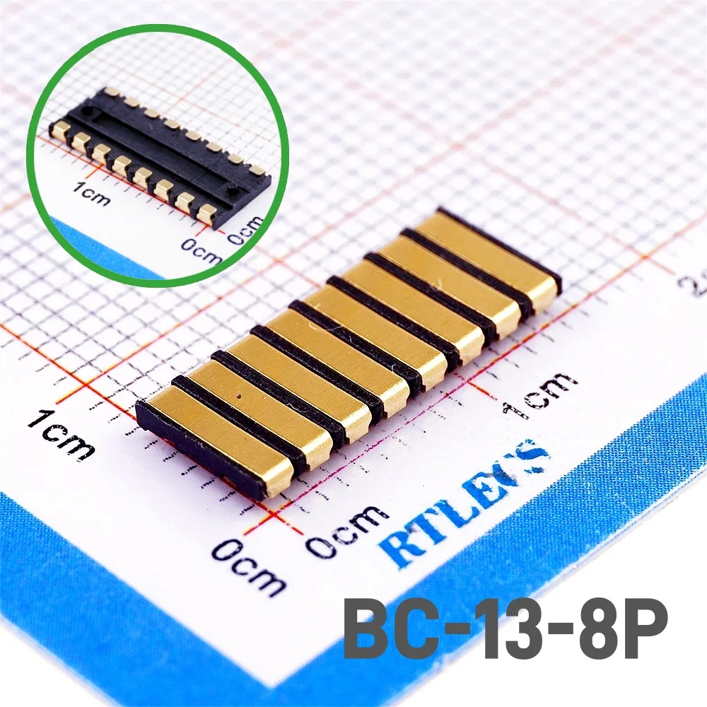 5 20 50 Pcs Spring Compression Contact 2.0 mm Pitch 2 3 4 5 6 7 8 Pin Male Female Surface Mount PCB modular Connector Battery
