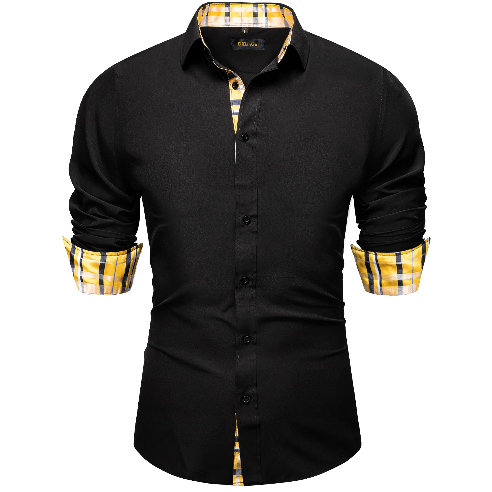DiBanGu Luxury Brand Men Shirt For Spring Autumn Long Sleeve Party Formal Men Shirt High Quailty Button Down Male Wears Gifts