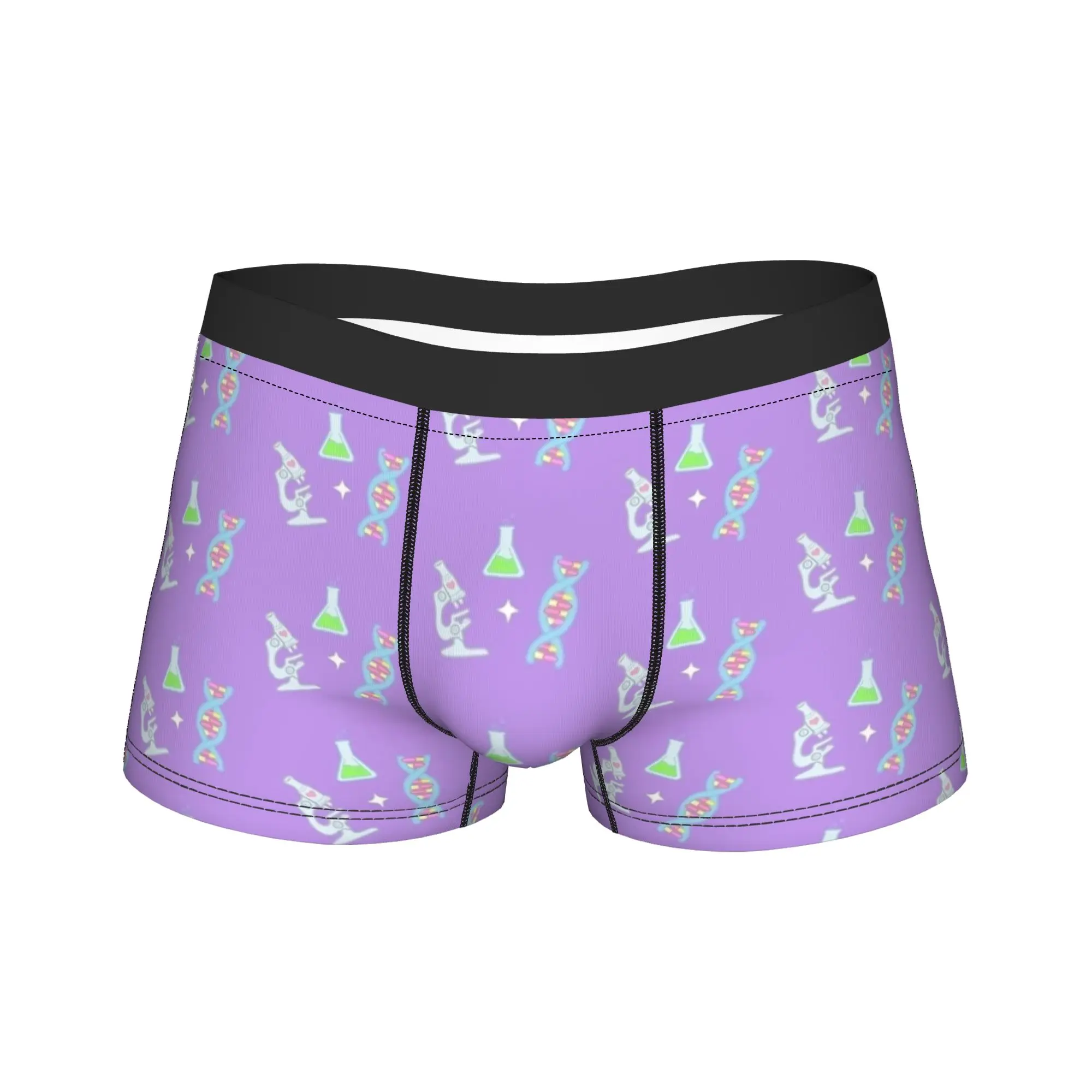 Custom Biology And Chemistry Lab Work Underwear Men's Shorts Briefs Breathable Boxershorts High Quality Plus Size Underpants