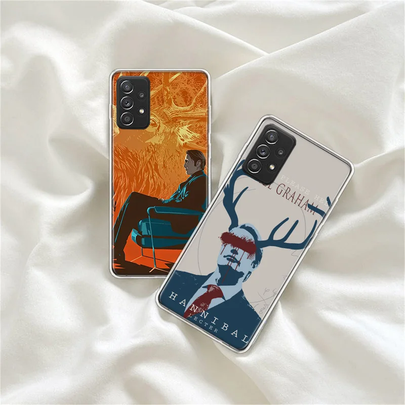 Killer Movie Hannibal Phone Case For Galaxy S23 S20 S21 FE Plus Samsung S24 S22 Ultra TPU Pattern S10 S10E S9 S8 S7 Edge Cover S image 2