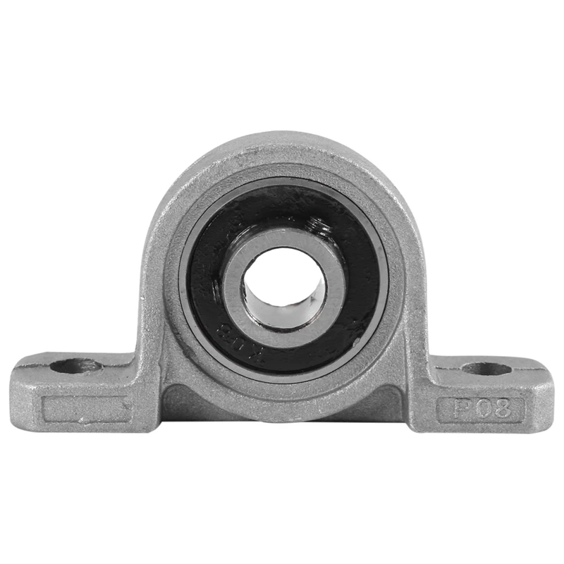 4Pcs KP08 Pillow Block Mounted Ball Bearing (Diameter 8Mm Bore) Zinc Alloy Pillow Block Bearing