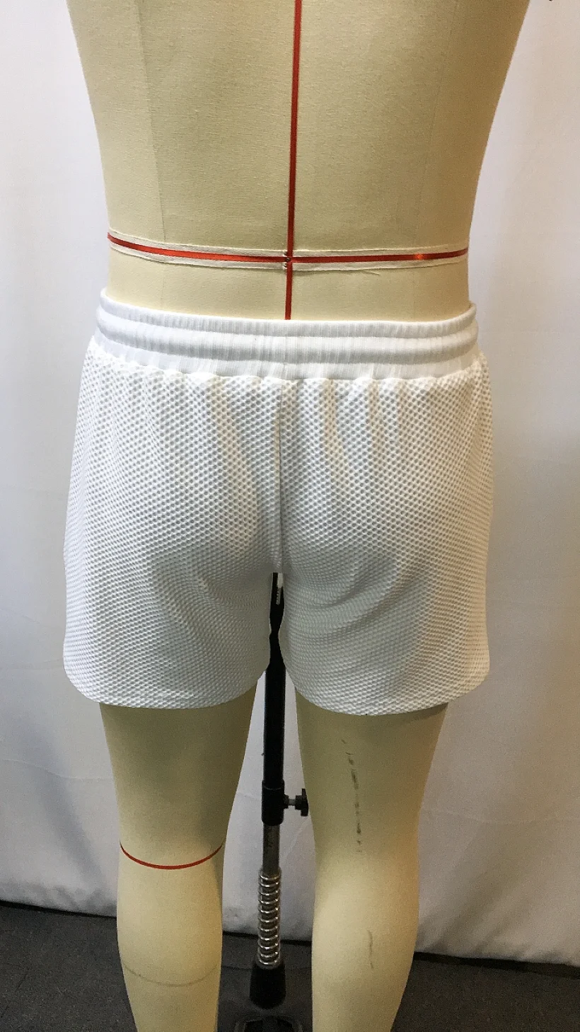 2025 남성용 오버사이즈 스트레치 와플 반바지 - 운동 피트니스, 캐주얼 편안함, 신축성 있는 허리, 레이스업, 데일리 베이직 통기성 좋은 반바지