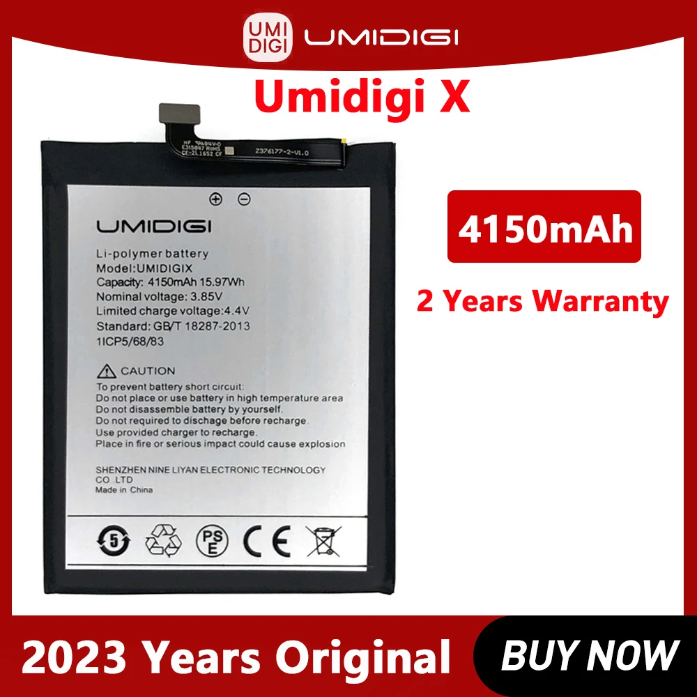 

Original Battery for UMI UMIDIGI X Phone, High Quality Battery with Tracking Number, 4150mAh, New