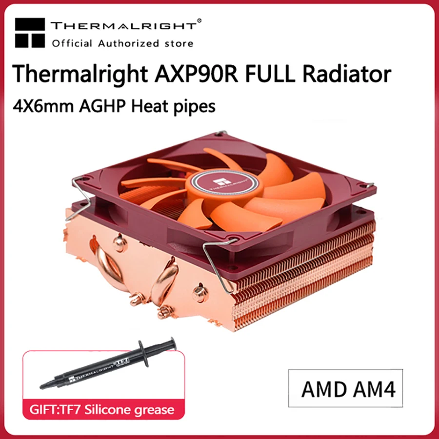 

Thermalright AXP90 CPU Radiator 47mm Thin 4 Heat Pipe Desktop Computer Push-Down Radiator For Intel 1155 1156 AMD AM4