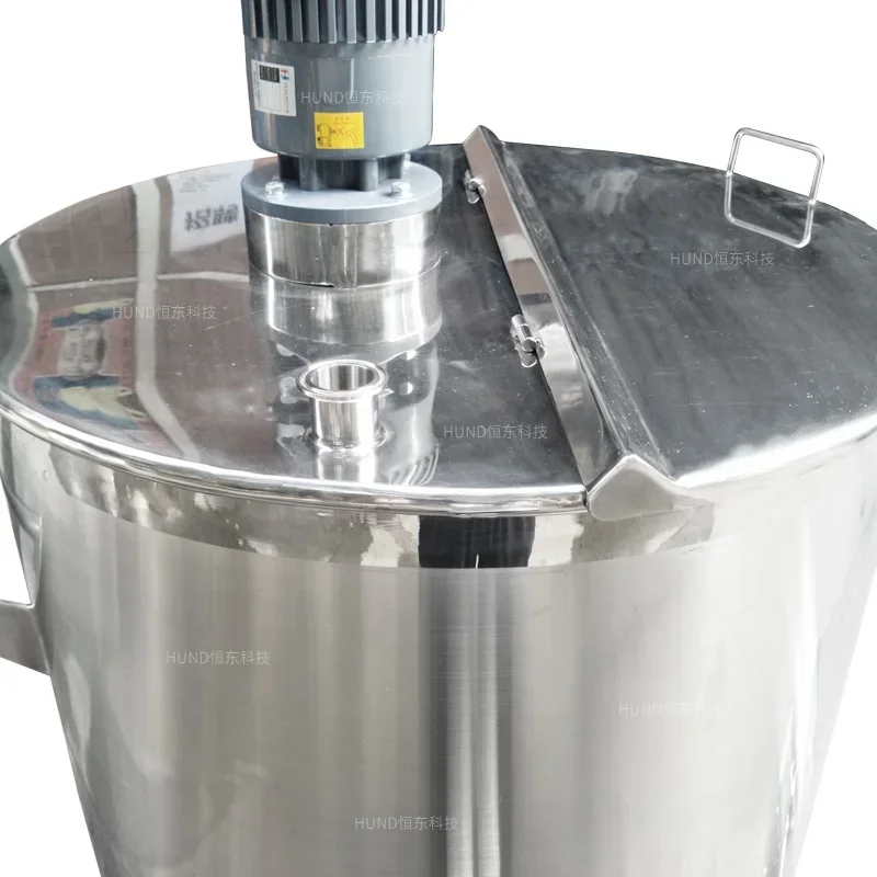 100L anti-corrosive chemical liquid mixing tank with agitator mixer and transfer pump