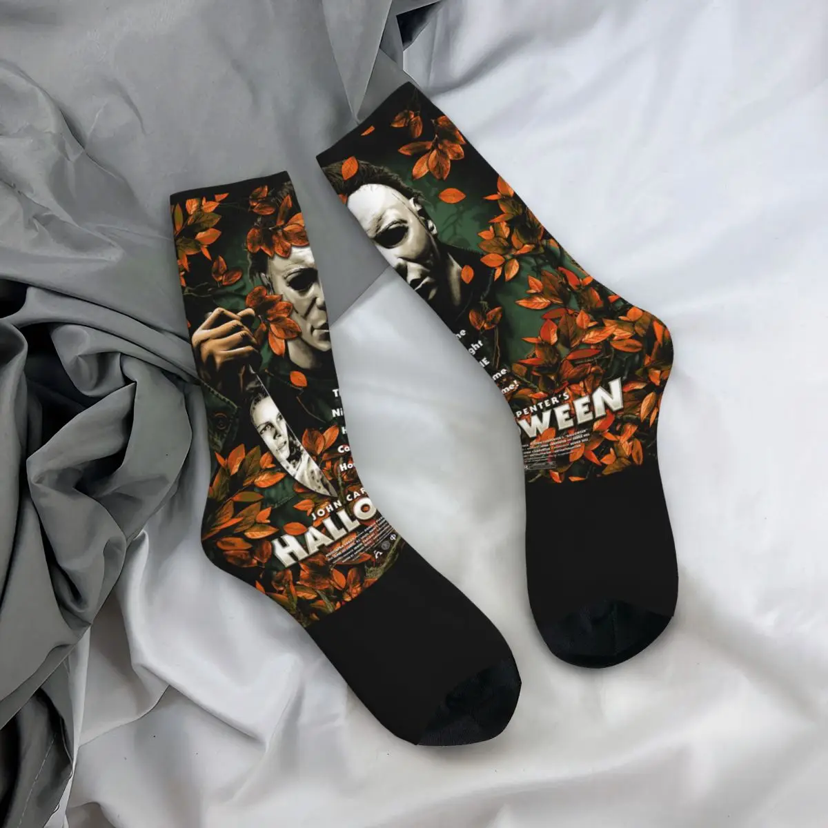 Kerstcadeaus Winter Warm Kleurrijke Vrouwen Mannen Michael Myers Halloween Film Crew Sokken Ademend Skateboard Stuff Zachte