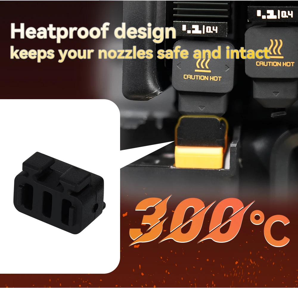 New Nozzle wiper For Bambu Lab H2D hotend 1/2/3/4/5/10pcs For Bambu Lab H2D Hotend Nozzle Silicone Brush Cleaning Tool