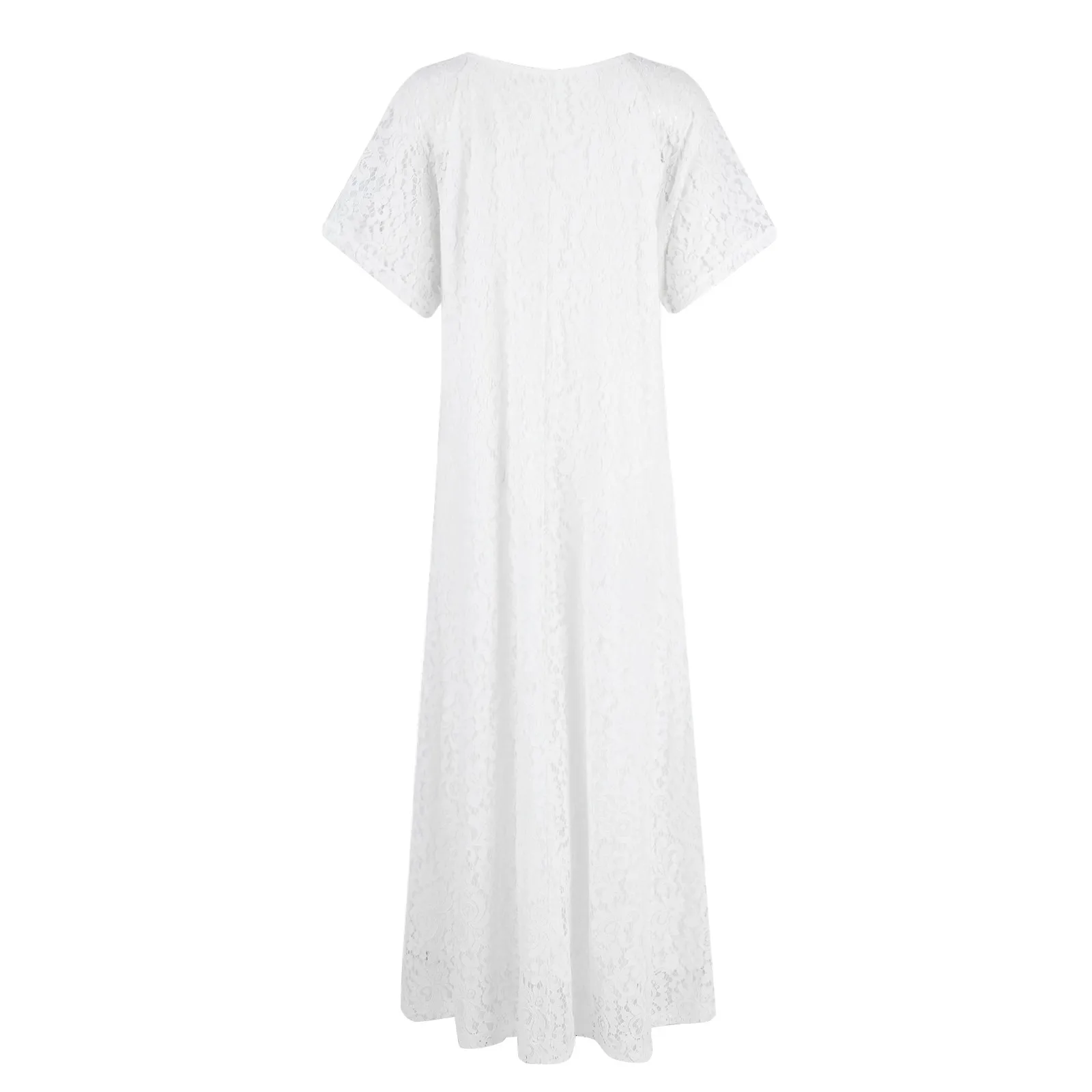 Long dress Simple Solid Hollow Out Pure Cotton dresses Holiday Style High Waist Fashion Summer Dresses vestidos femenino