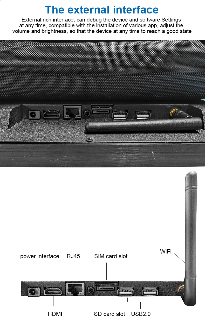 شاشة LCD رقمية مقاس 21.5 بوصة تعمل بنظام Android OS شاشة LCD للمشي البشري حقيبة ظهر محمولة للإعلان