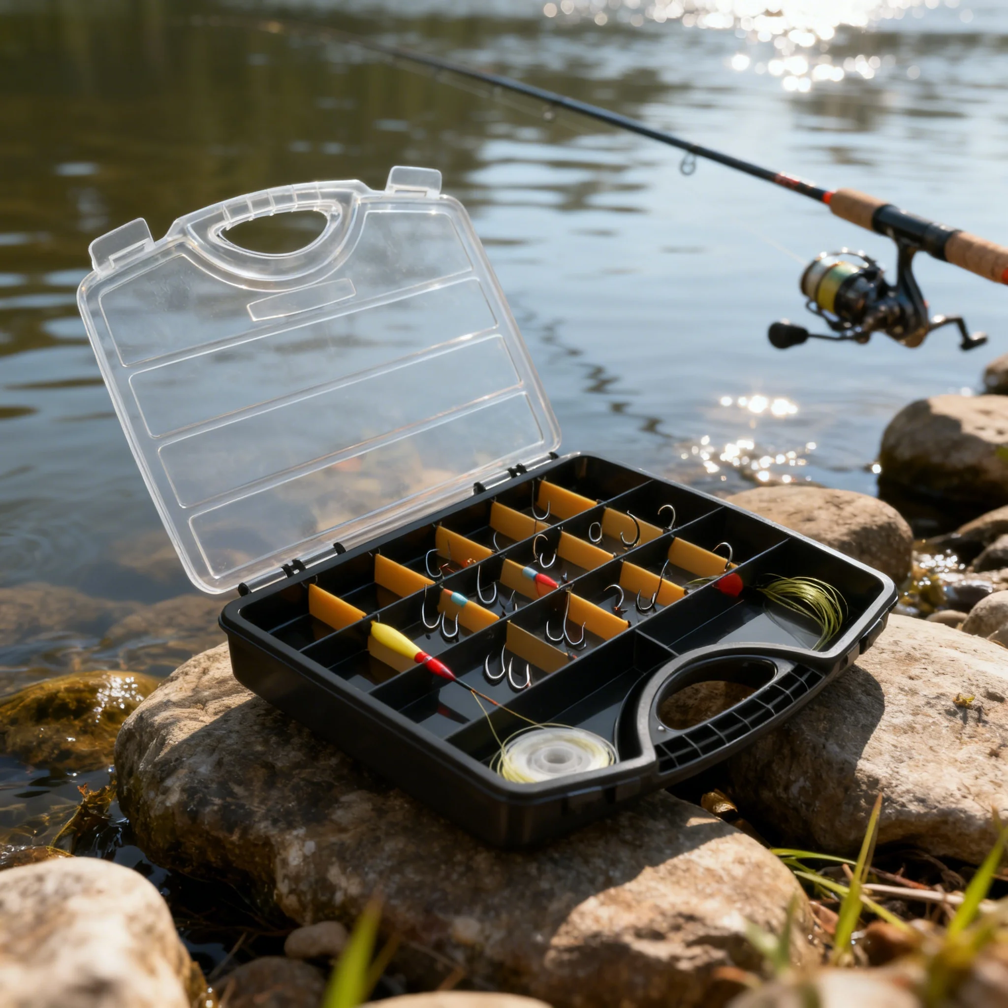 5-20 Fächer Schraubenbox-Organizer, transparente Kunststoff-Aufbewahrungsbox mit verstellbaren Fächern für Schmuck, Knöpfe, Hardware und Werkzeug – Detail 7