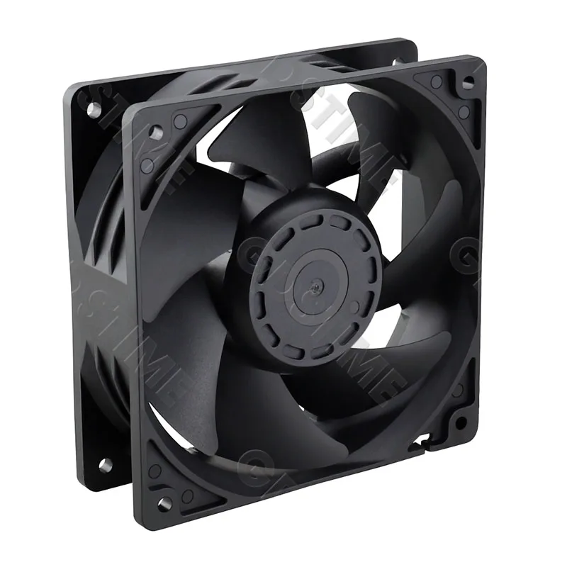 Gdtime-Ventilador sem escova, Refrigerador alto do fluxo de ar, DC 12V, 24V, 48V, 12038, 120mm x 38mm, 5300rpm, 120x38m, 12cm, 4pin, PWM, FG, 1PC