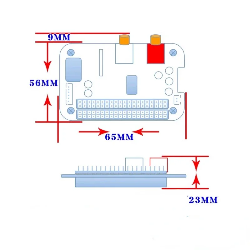 ES9018K2M Raspberry Pi Expansion Decode Board I2S DAC Digital Audio Sound Card 4580D OP AMP For Raspberry Pi 4B 3B 3B+ 2B+