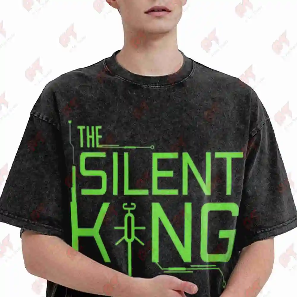 Necron Wargamer Silent King Vintage Washed Tee Pure Cotton T-Shirt