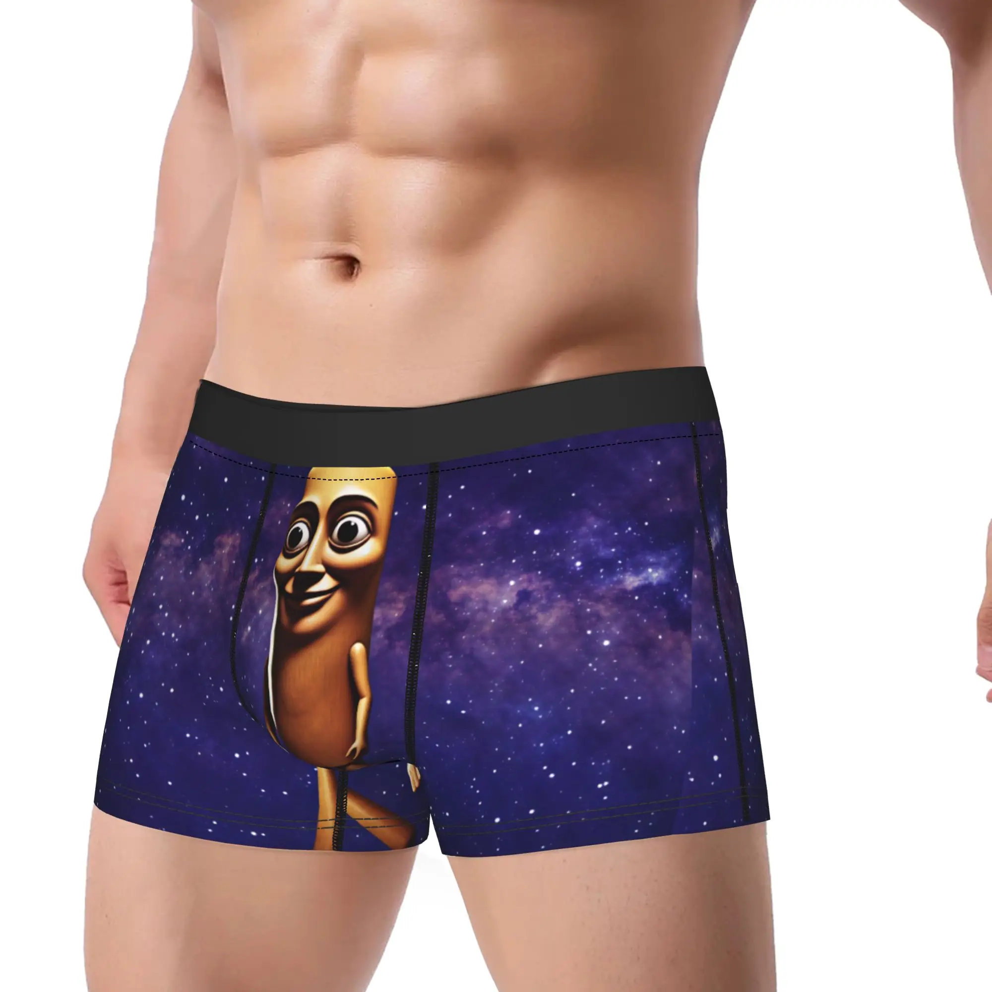 Tung Tung Sahur Outer Space Galaxy Cosmic Cartoon Shorts Briefs Underwear Men Novelty Boxer Shorts Design Plus Size Underpants