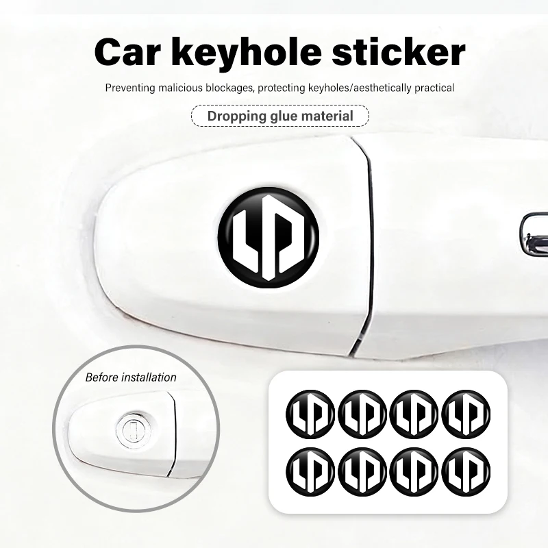 Car Lock Stickers Keyhole Anti-blocking Protection Styling Accessories For Leapmotor t03 s01 c11 2023 C10 C16 2024 2025 C01 T03