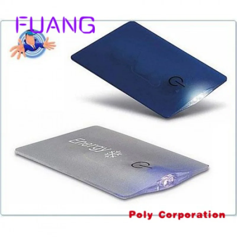 Full Print Twee Leds Dunne Kleur Custom Mini Flat Packet Card Led Light