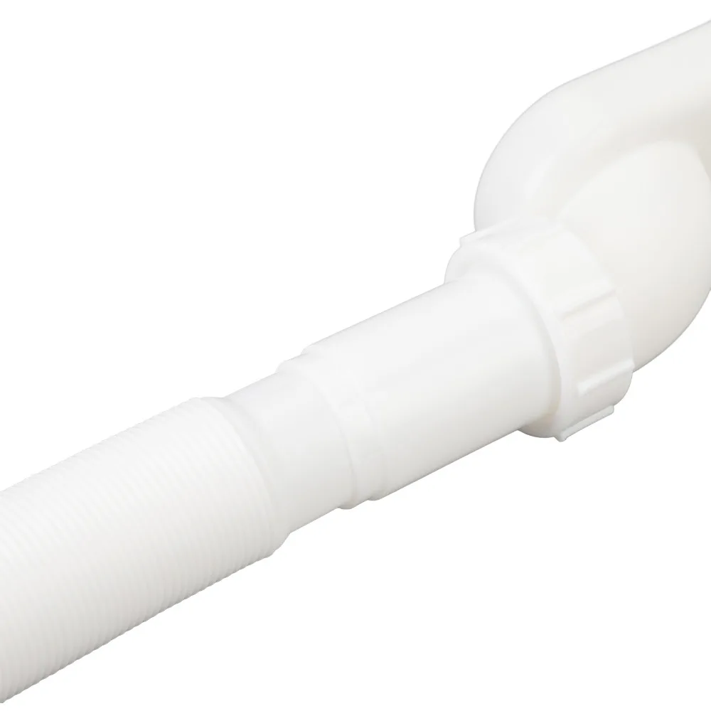 Upgraded 1-1/2 Inch Bathtub Drain Pipe Low Profile Expandable Design Drainage Pipe Kit Flexible Pipe No-leak P Trap Kit Basins